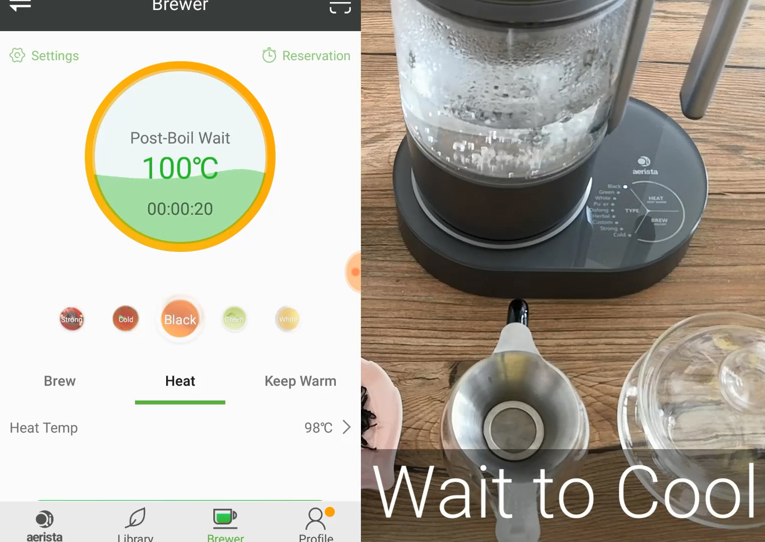 How to Brew Tea Manually with Pre-Boiled Water Using Qi Aerista?