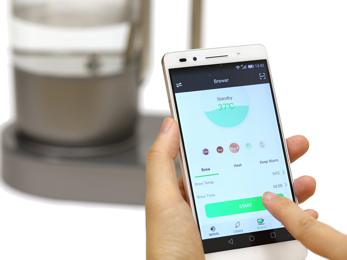 Connecting Qi Aerista IoTea Brewer with the App